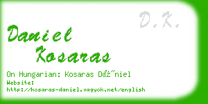 daniel kosaras business card